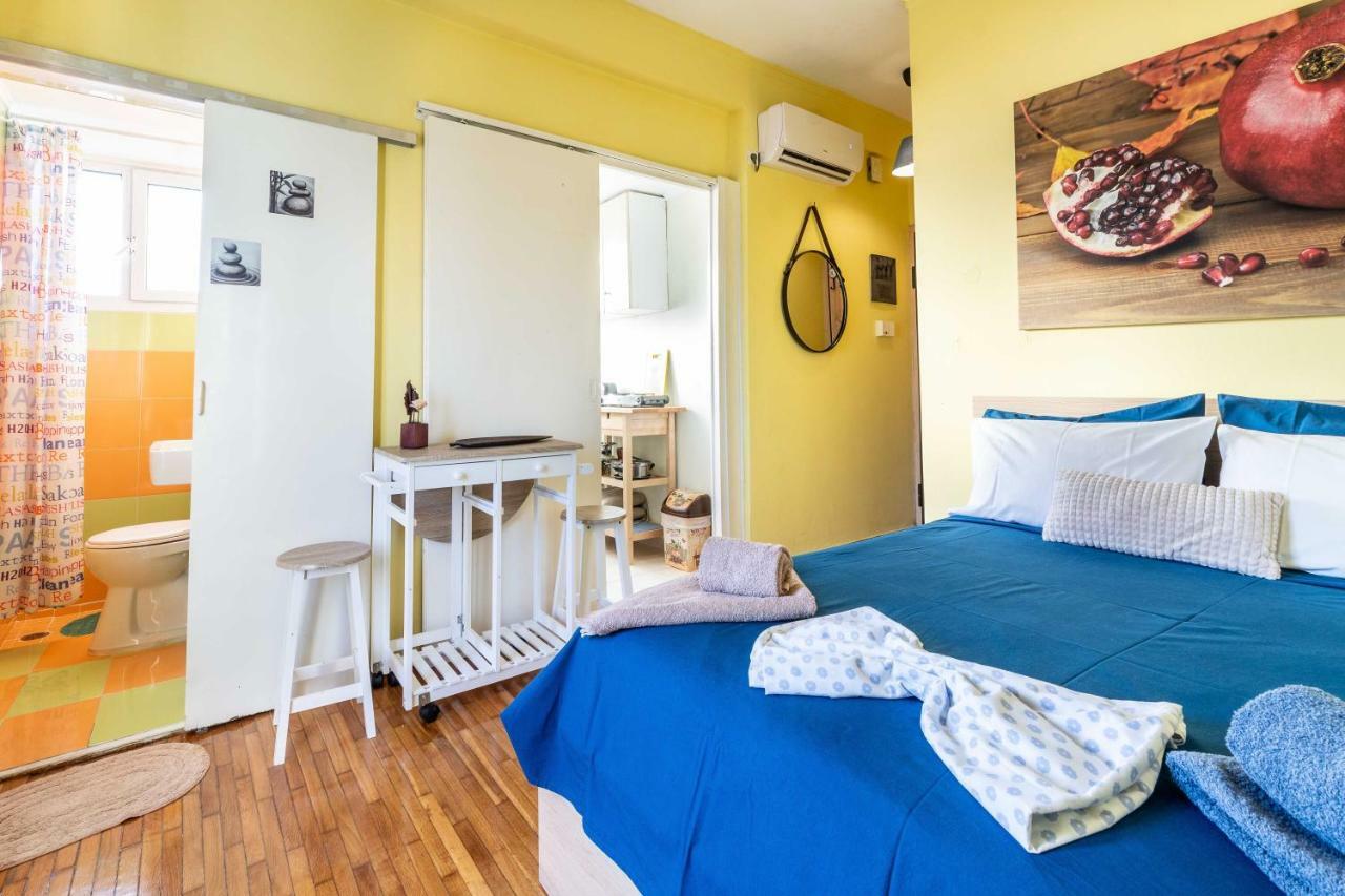 Central 6Th Floor Studio Near Metro & View&200Mbps Athen Exterior foto